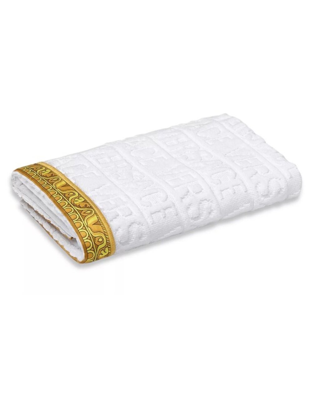 NWT Versace I ♡ Baroque Guest Towel White Size Small (40x60cm)